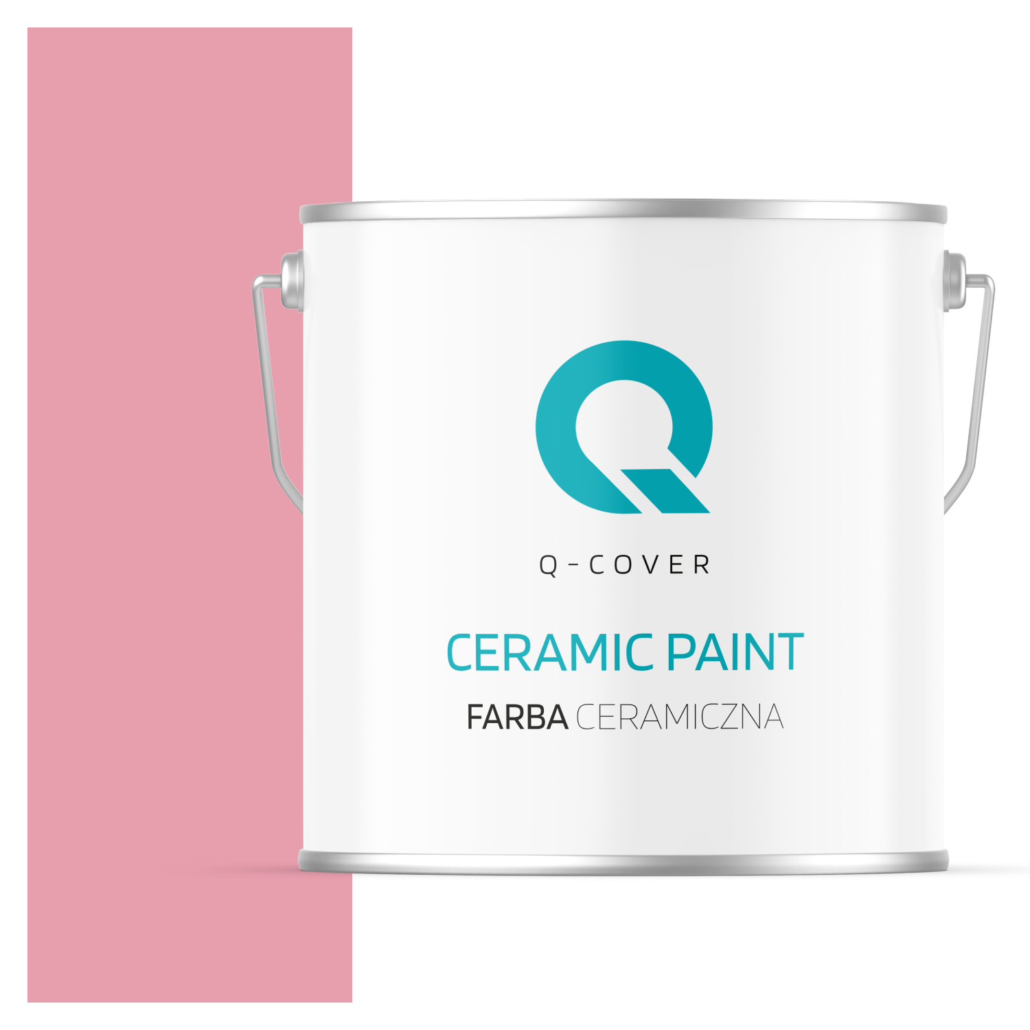 Farba Ceramiczna Do Ścian i Sufitów Q-Cover Różowy H3445 Głęboki Mat 5L