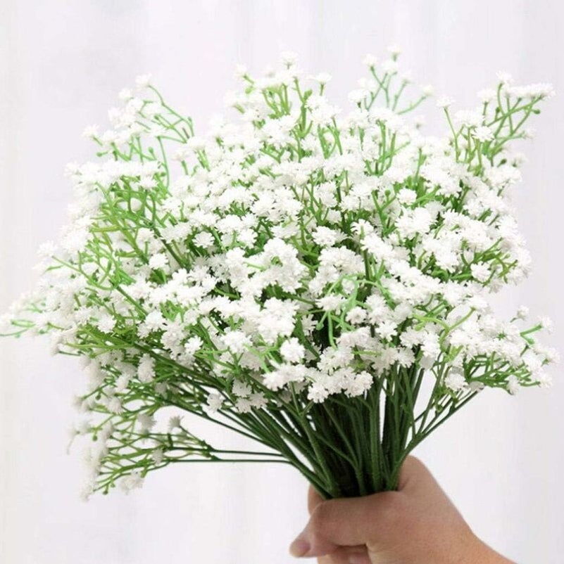 Bouquet Artificiel Gypsophile Blanc - 30 Cm, Marque HOBI, Idéal Pour Décoration Intérieure