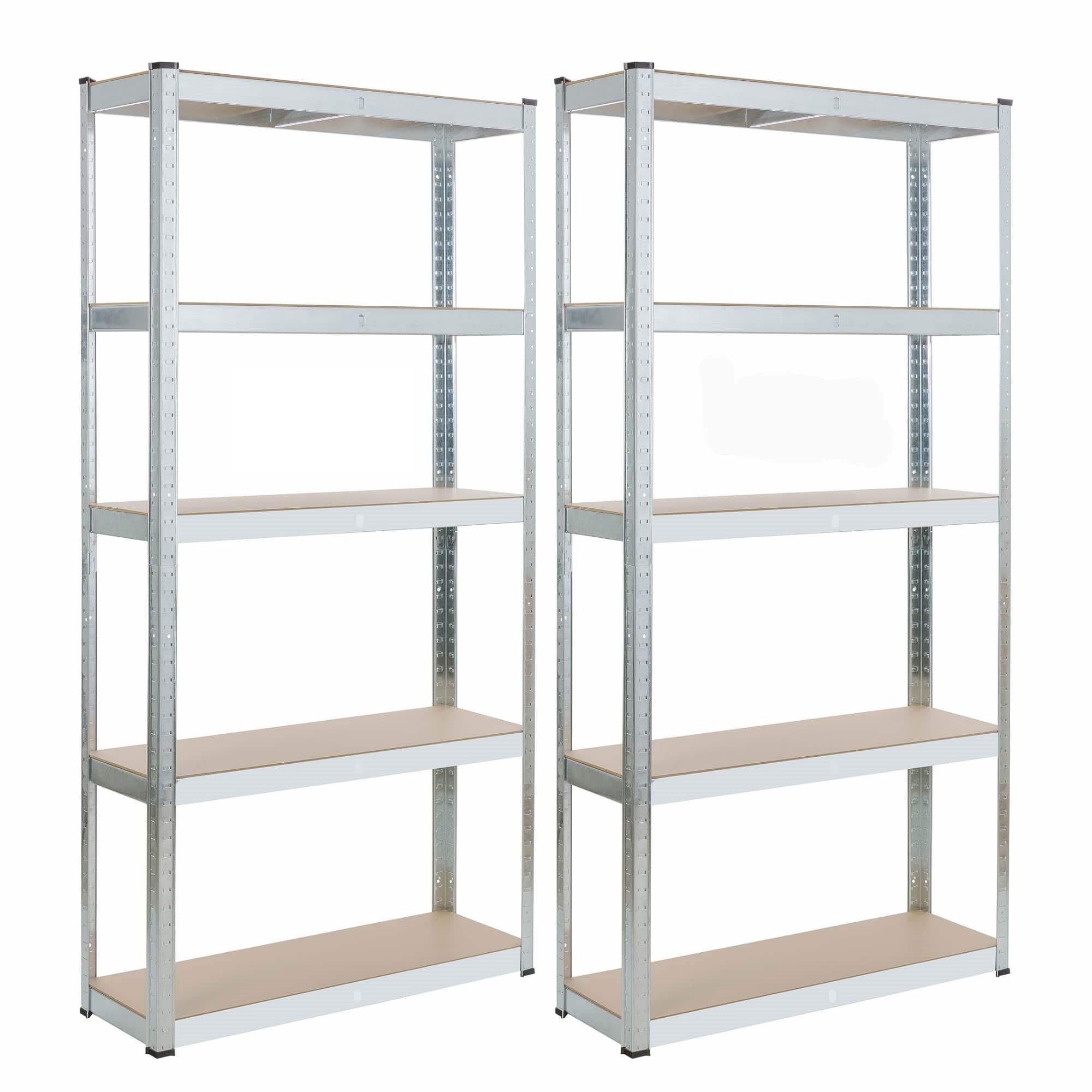 AREBOS Étagère d'angle pour Charges Lourdes Set de 3 Max 875kg Montage Facile grâce au système d'emboîtement Profondeur de 40cm - 6