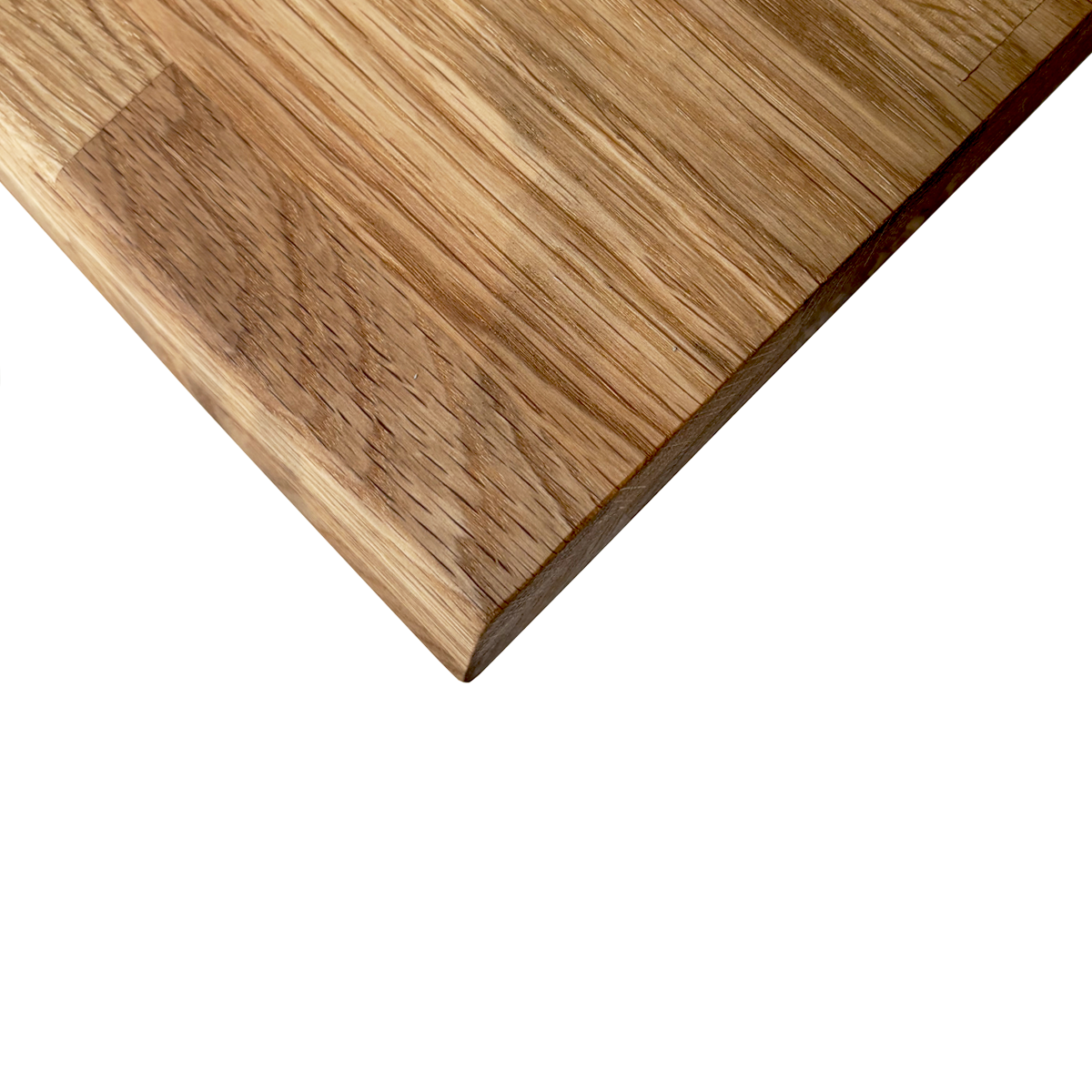 Plan de travail Chêne massif bord naturel huilé L.250 x l.65 cm, Ep.36 mm - 4