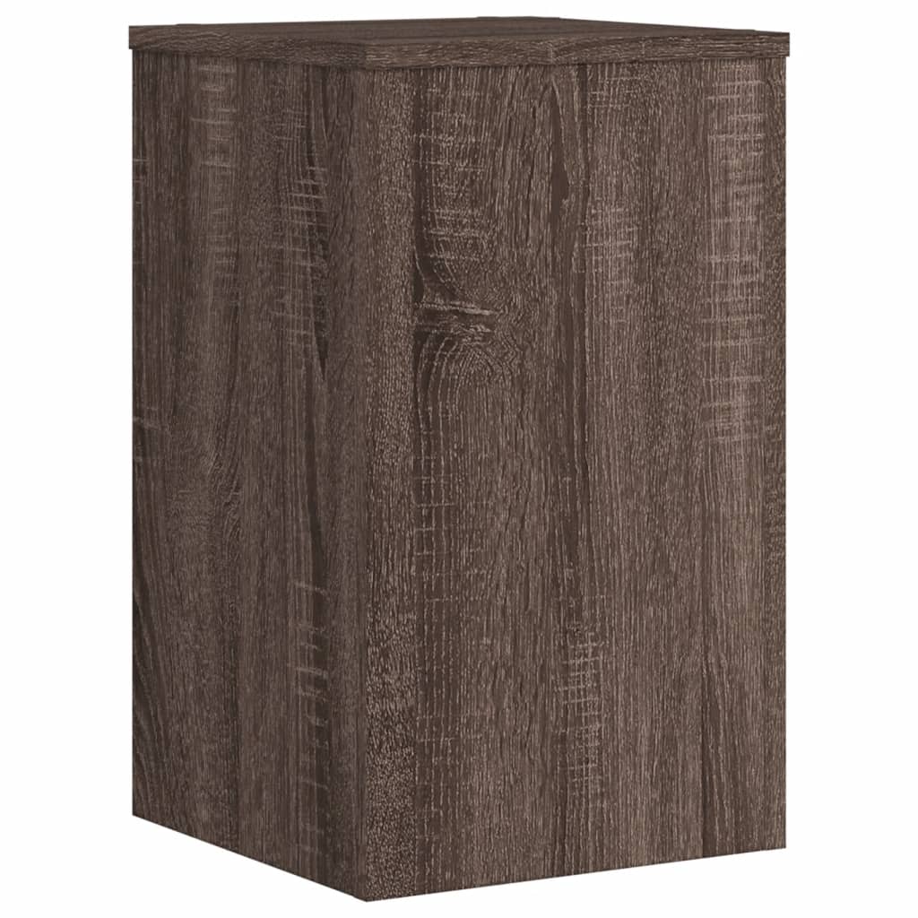 Supports pour plantes 2 pcs chêne marron bois d'ingénierie - 7