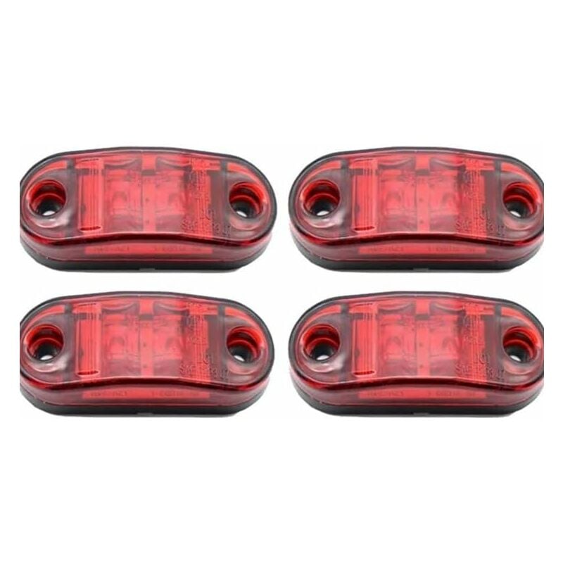Luci Laterali Rosse Per Veicoli Pesanti Set Di 5 Luci LED Laterali/indicatori Rossi Da 2 Pollici Per Auto, Camion, Rimorchio - 12V, Impermeabili Led Smd 5630