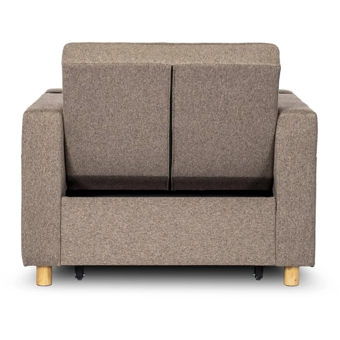 Amerykanka Fotel Rozkładany Do Spania Do Salonu Beżowy Wypoczynkowy SOLOR - 8