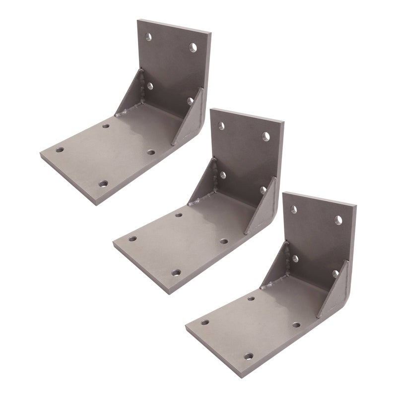 Zestaw 3 adapterów sufitowych do markiz kasetonowych T124, uchwyt do montażu sufitowego ~ szary