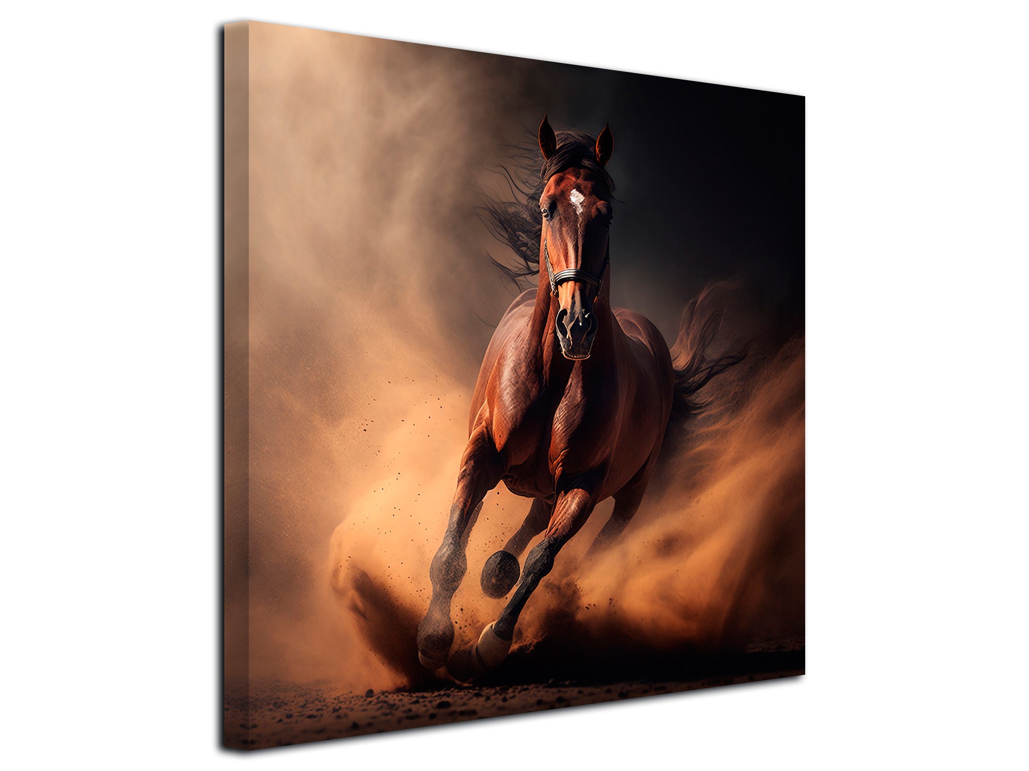 Toile Imprimée Collection D'Art 30x40 Cm - Motif Cheval, Canevas Penelope, Neuf