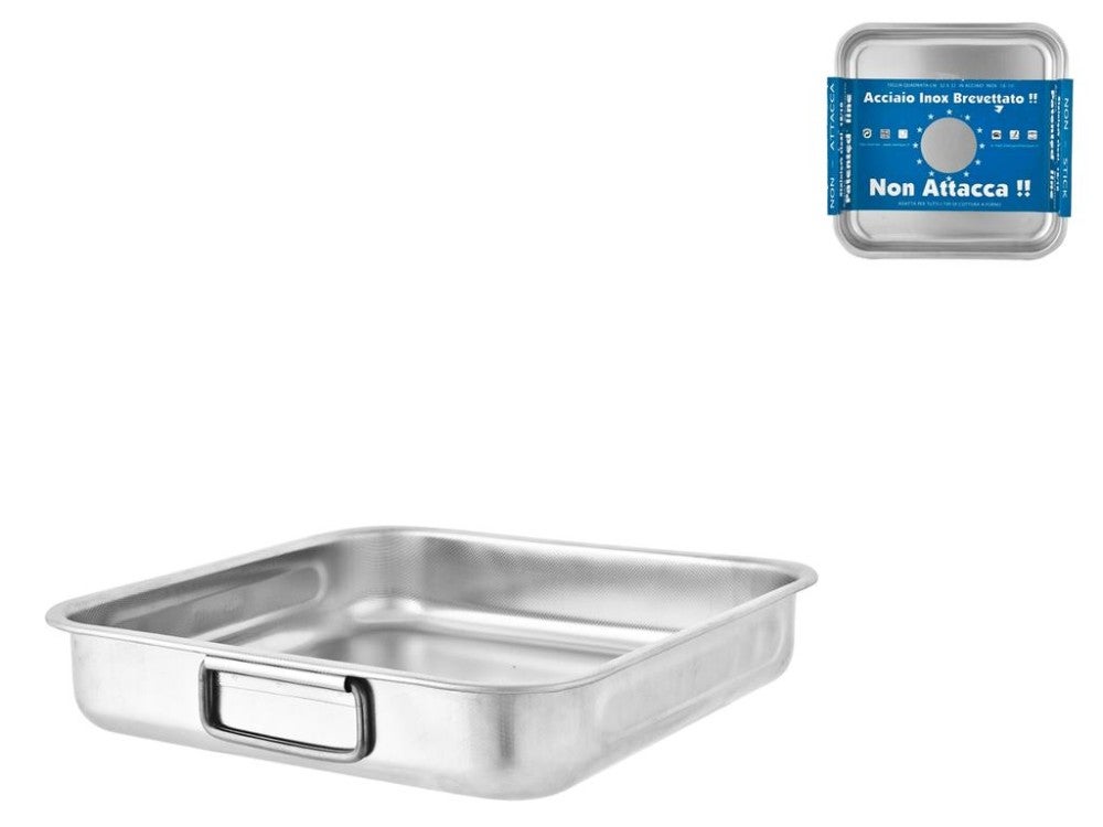 Set Teglie Da Forno In Acciaio Inox Con Griglie – 2 Fogli 40x30 Cm E 2 Rack, Antiaderenti, Robusti, Professionali, Lavabili In Lavastoviglie