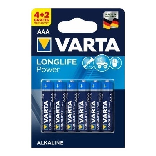 6 Piles LR03 AAA VARTA Alcaline - 2
