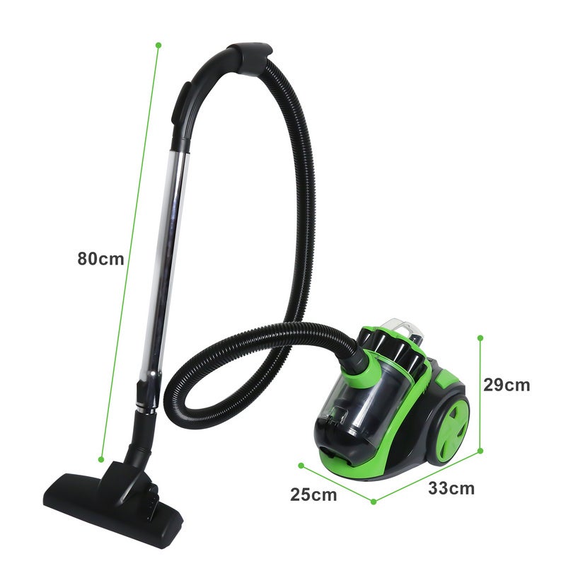 Aspirateur Sans Sac TecTake 900W - Filtre HEPA | Puissant Anti Poils | Accessoires Inclus