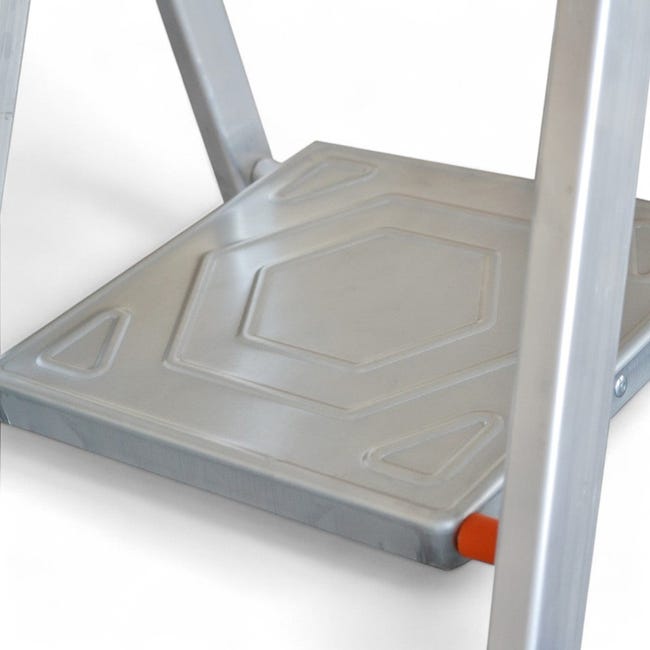 Scala Alluminio 4 Gradini - Portata 150 Kg Certificata EN 131 Per Casa E Professionisti - Foto 11