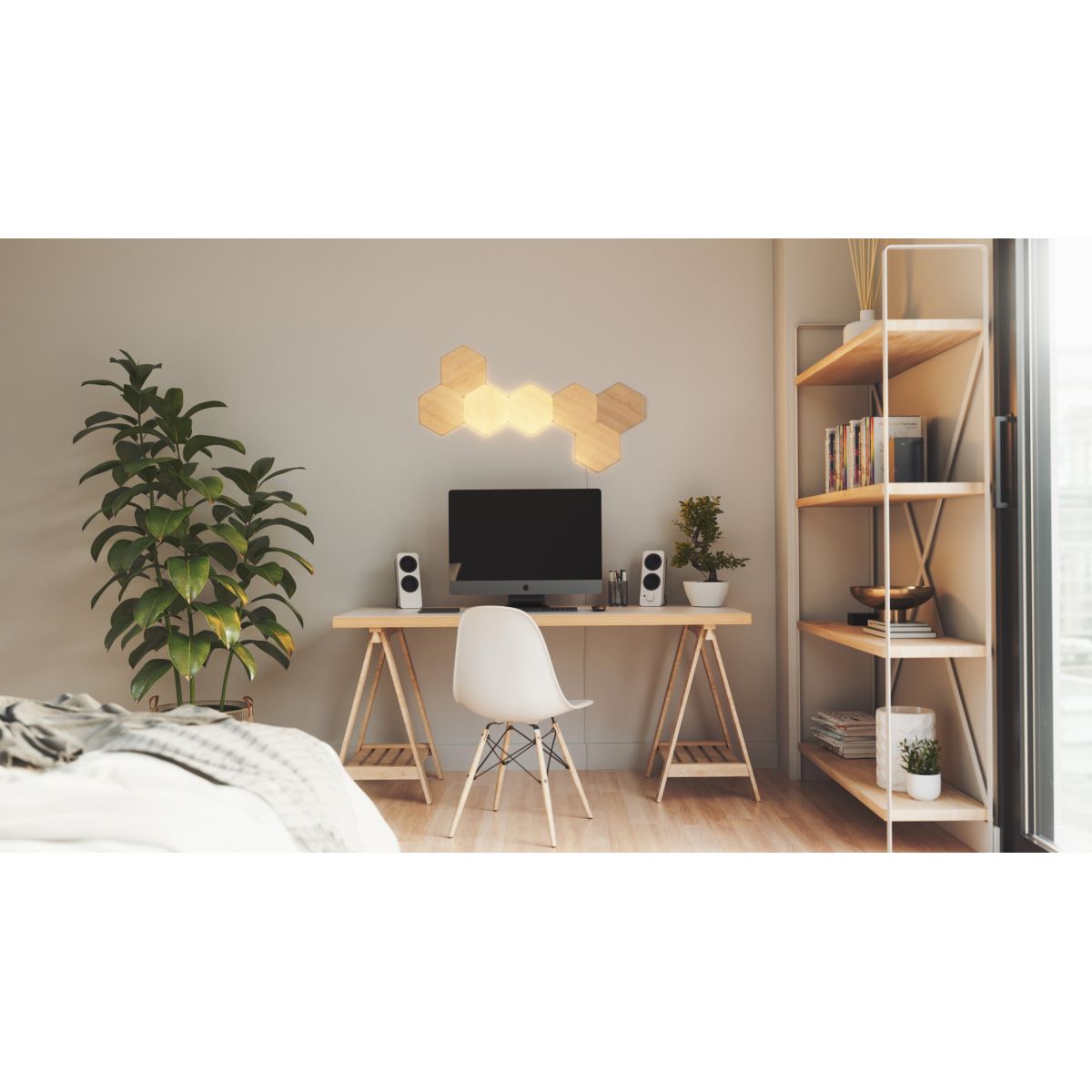Starter kit esagoni effetto legno Nanoleaf Elements (7 pannelli) - 3
