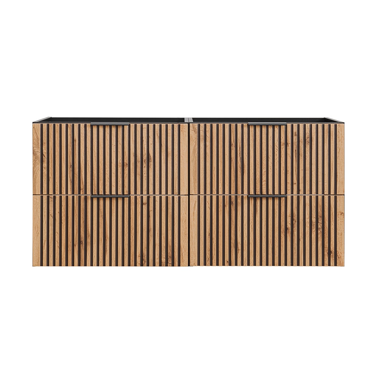 Meuble sous-vasque 120cm Gaia Bois et Noir - 3