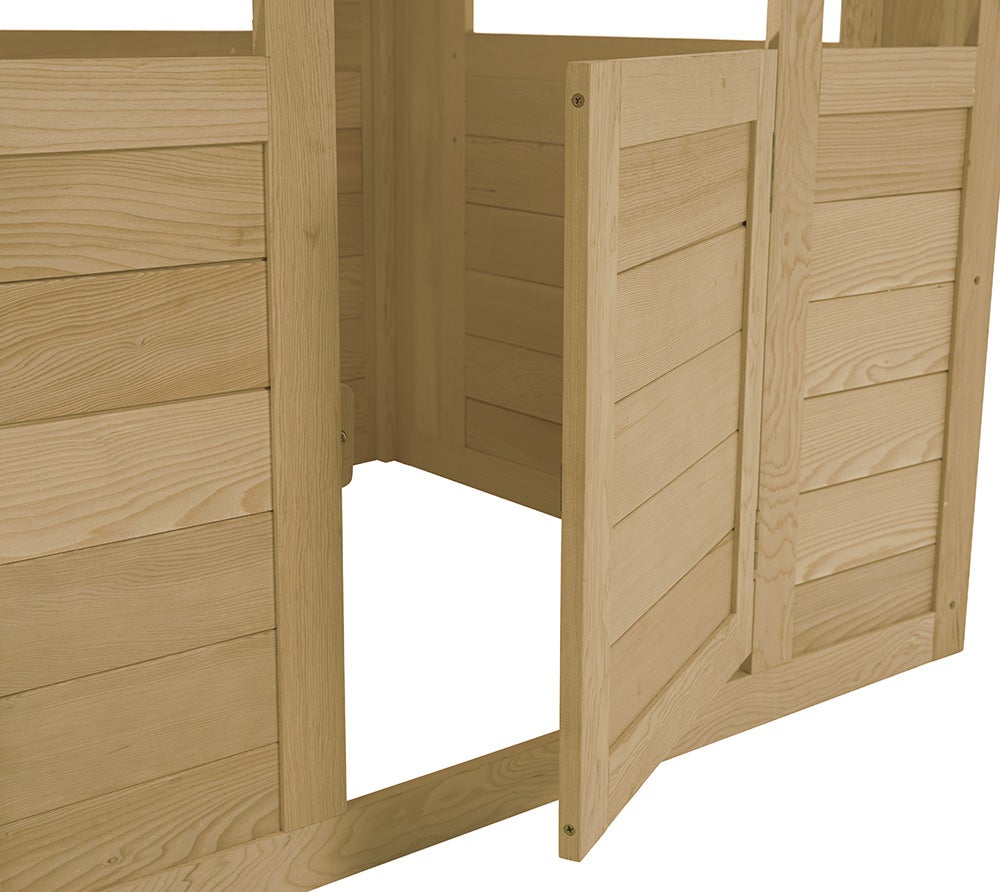 Maisonnette cabane enfant en bois FSC® avec cuisine extérieure CUBBY - 8