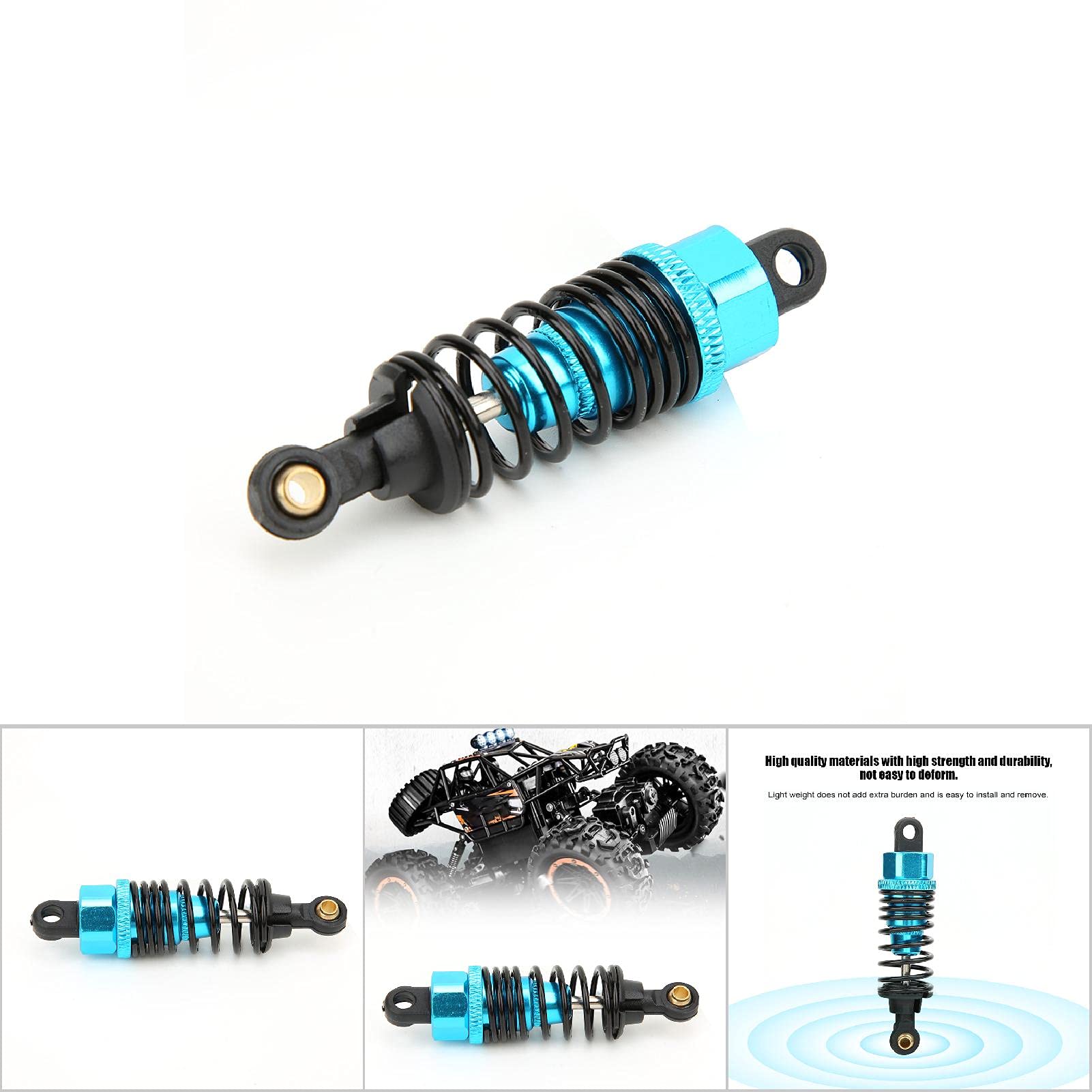 ACCESSORIO AMMORTIZZATORE RC IN LEGA DI ALLUMINIO ADATTO PER AUTO RC DRIFT 1/10 ARGENTO BLU VIOLA PER HOBBYSTI (Blu) - 5