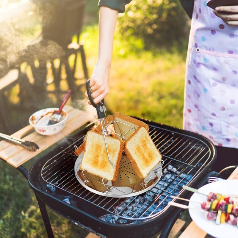 Tostar Pan Tostadora De Pan Para Camping Tostador De Pan De Acero
