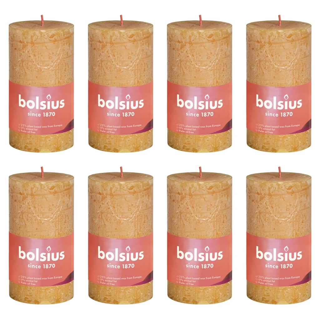 Bougie Extérieure Pilier Jaune 70h