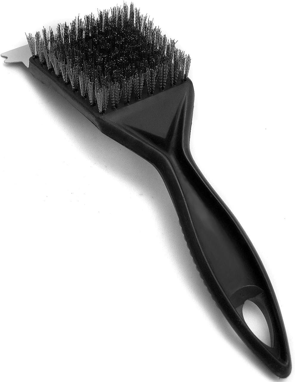 Szczotka do grilla ze stali nierdzewnej, szczotka druciana, narzędzie do czyszczenia ze skrobakiem do grilli węglowych i elektrycznych