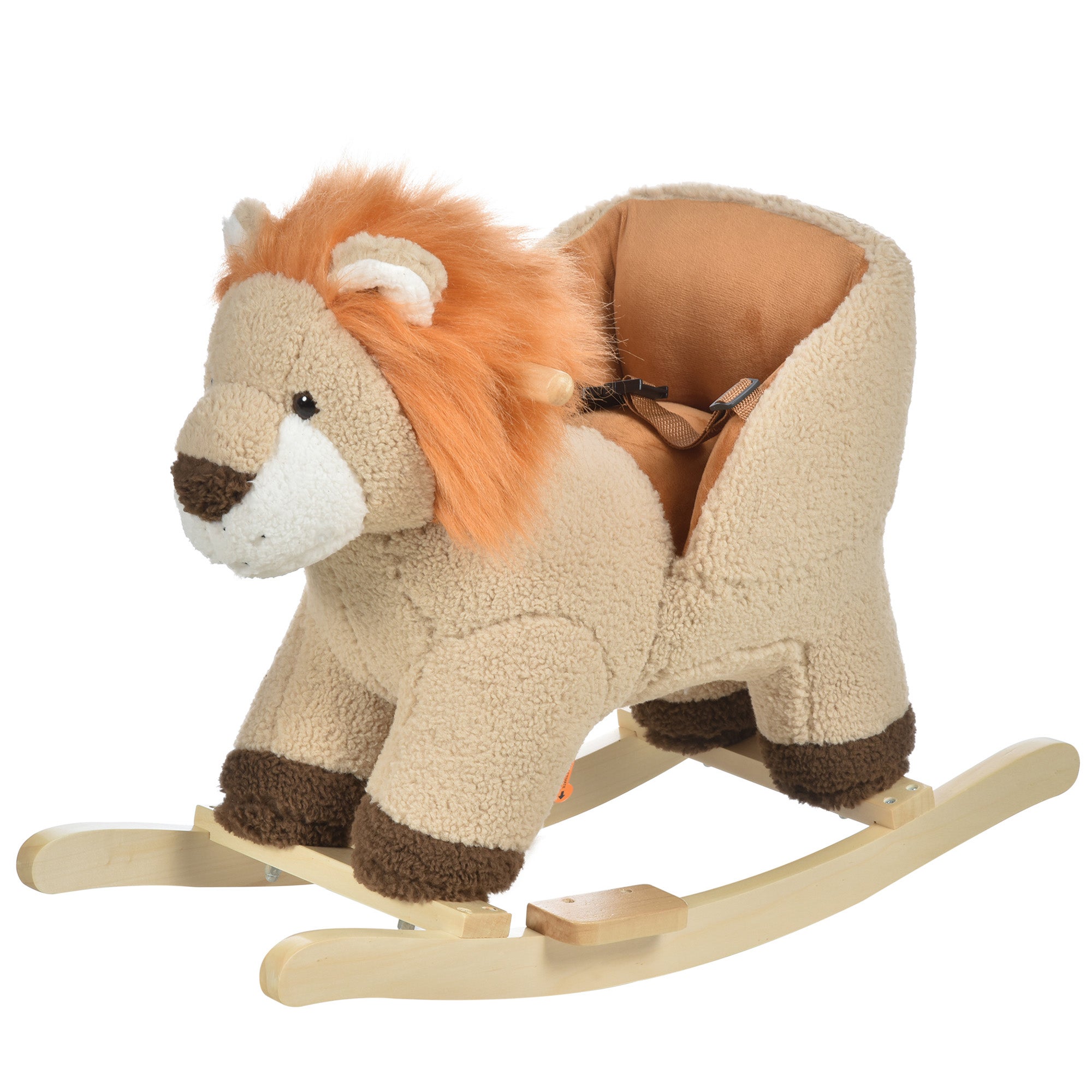 VidaXL Pecora A Dondolo In Peluche - Giocattolo Altalena Per Bambini 2+ Anni, Bianco, 78x34x58cm