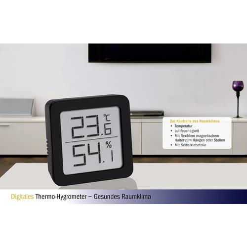 TFA Dostmann Thermo-hygromètre noir 30.5051.01 - 3