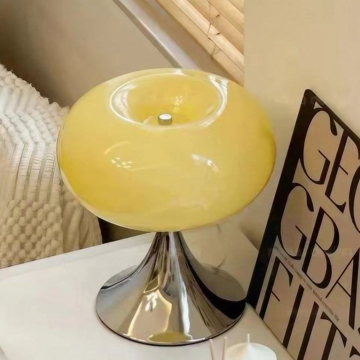 Lampe de chevet décorative, lampe de table de salon moderne avec interrupteur USB, lumière chaude, jaune, adaptée à la chambre et au salon - 2