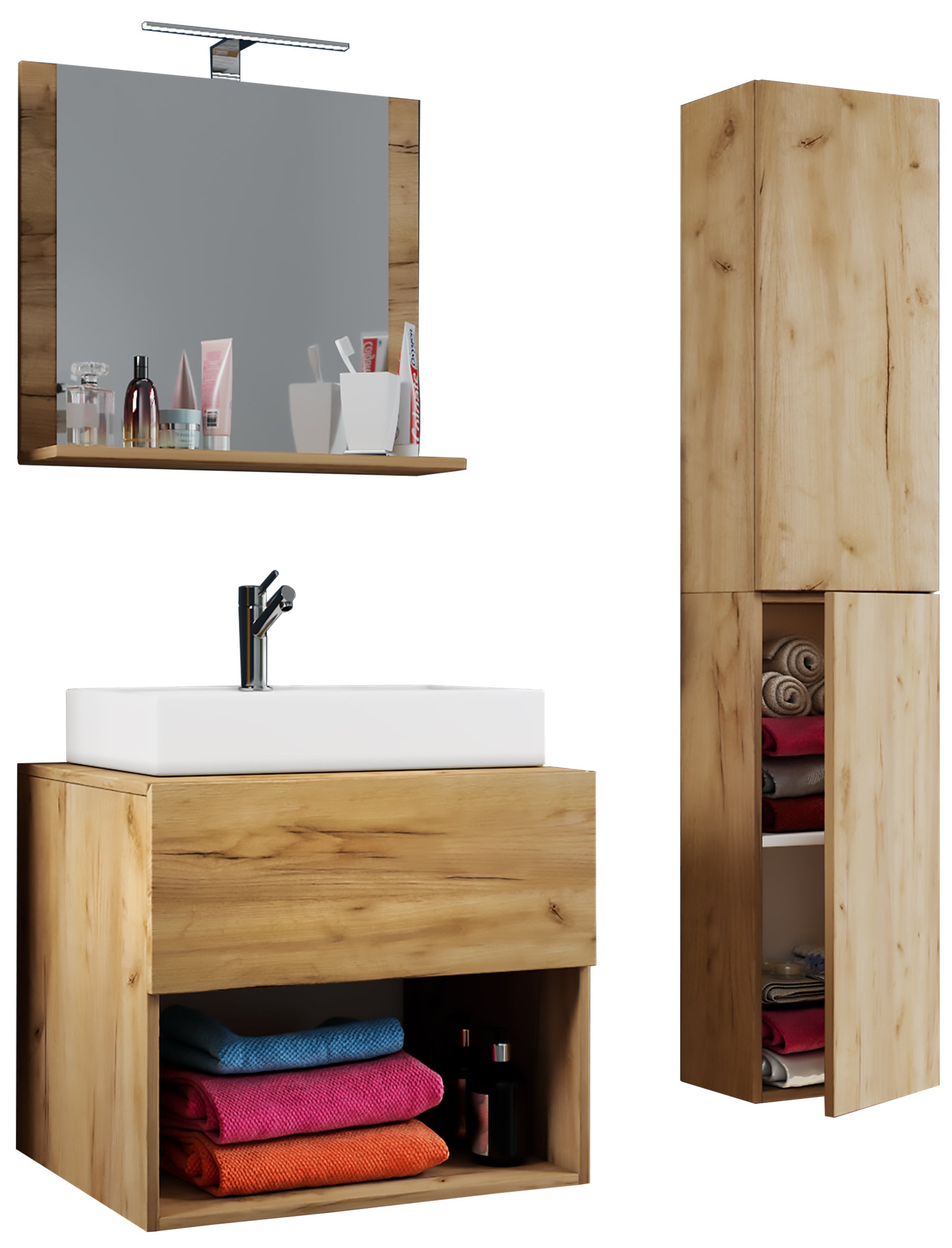 umywalka do mebli łazienkowych Lendas Dąb miodowy 0