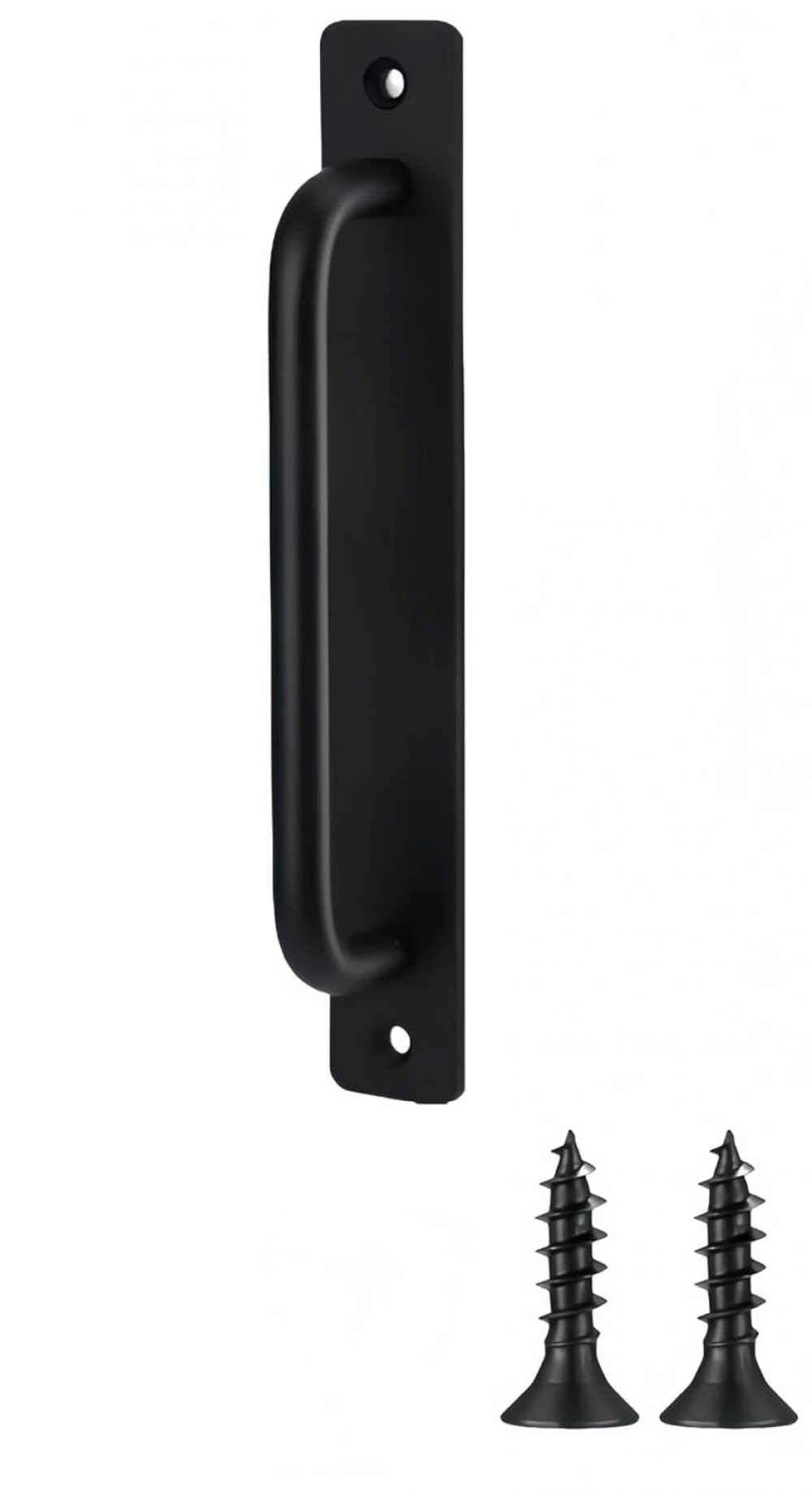 Klamka do drzwi przesuwnych do stodoły, klamka do drzwi do stodoły, drzwi drewniane, do ogrodu zewnętrznego, do szafki (czarna, 180 mm)