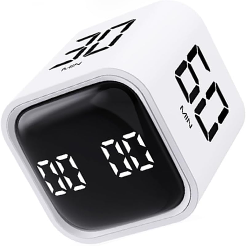 Temporizador de cocina (blanco), cronómetro, temporizador de 5/10