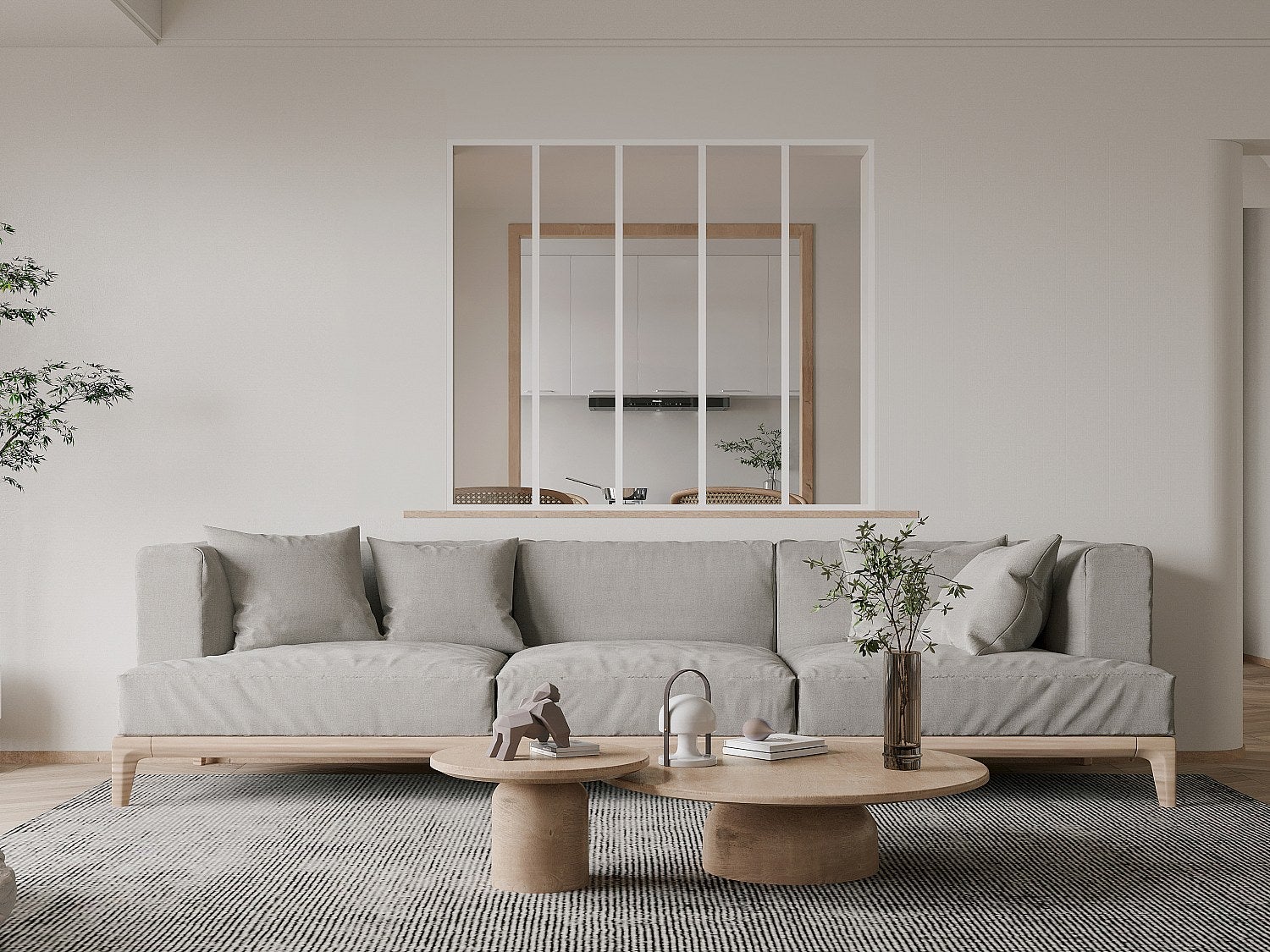 Cristalera atelier bayview de aluminio termolacado blanco - 150x130 cm