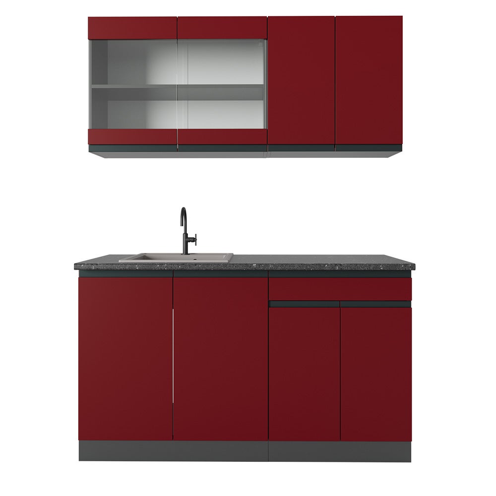 Vicco Panel przedni R-Line, Czerwony/antracyt, 140 cm J-Shape