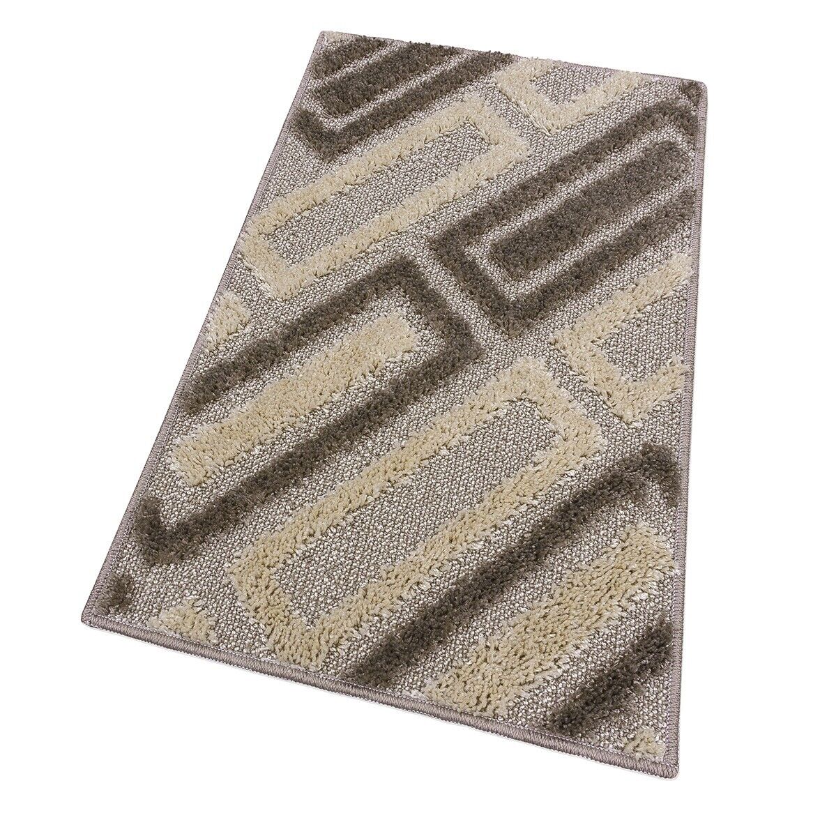 Mata łazienkowa 50x80 Cm Nowoczesny Miękki Absorbent Antypoślizgowy Zmywalny Beżowy