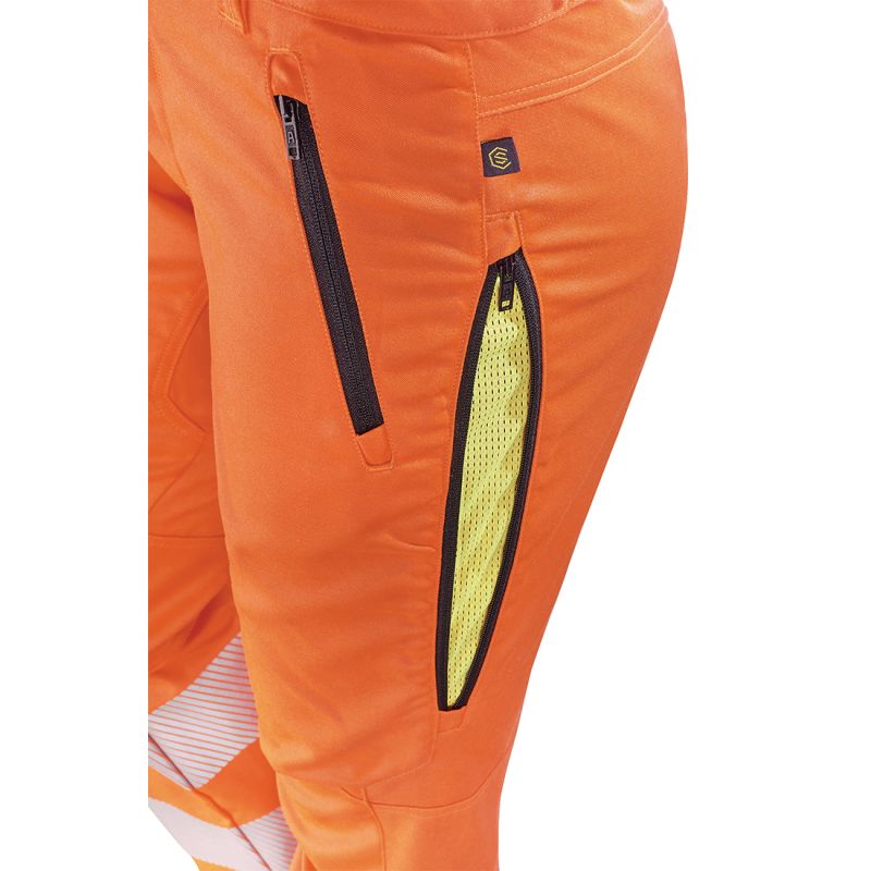 Cepovett - Pantalon de travail Stretch été Fluo SAFE - Orange / Gris - 3XL - 3