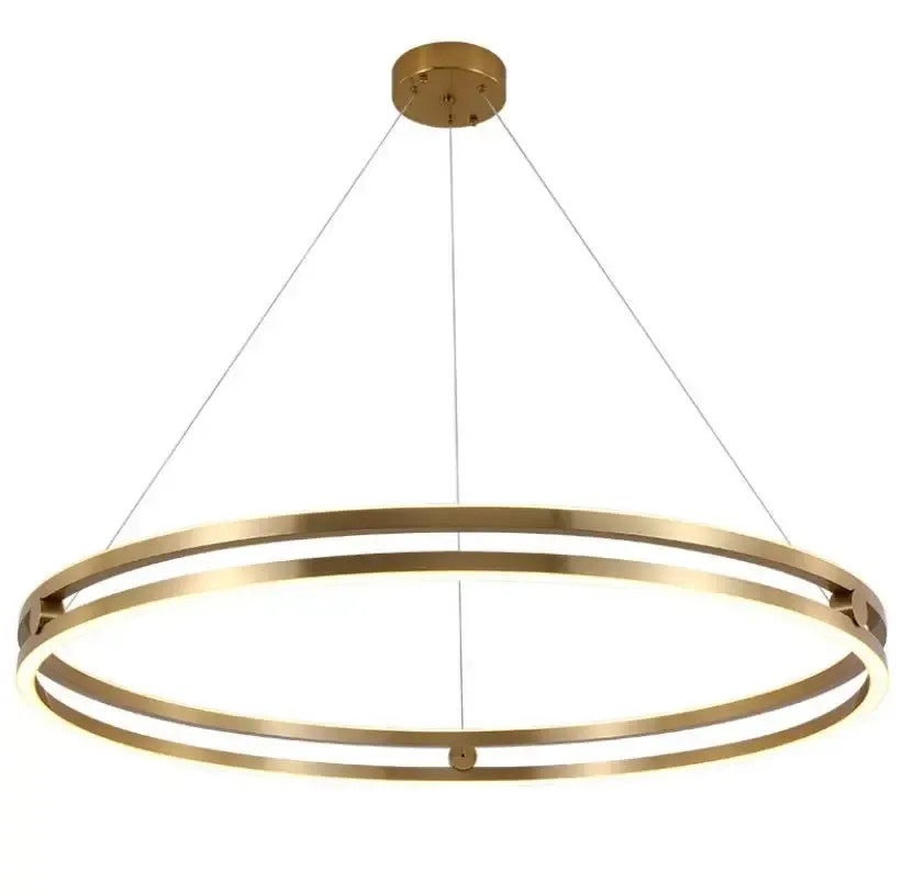 Toolight Lampa Wisząca Lhj015-cp 60 Cm Gold
