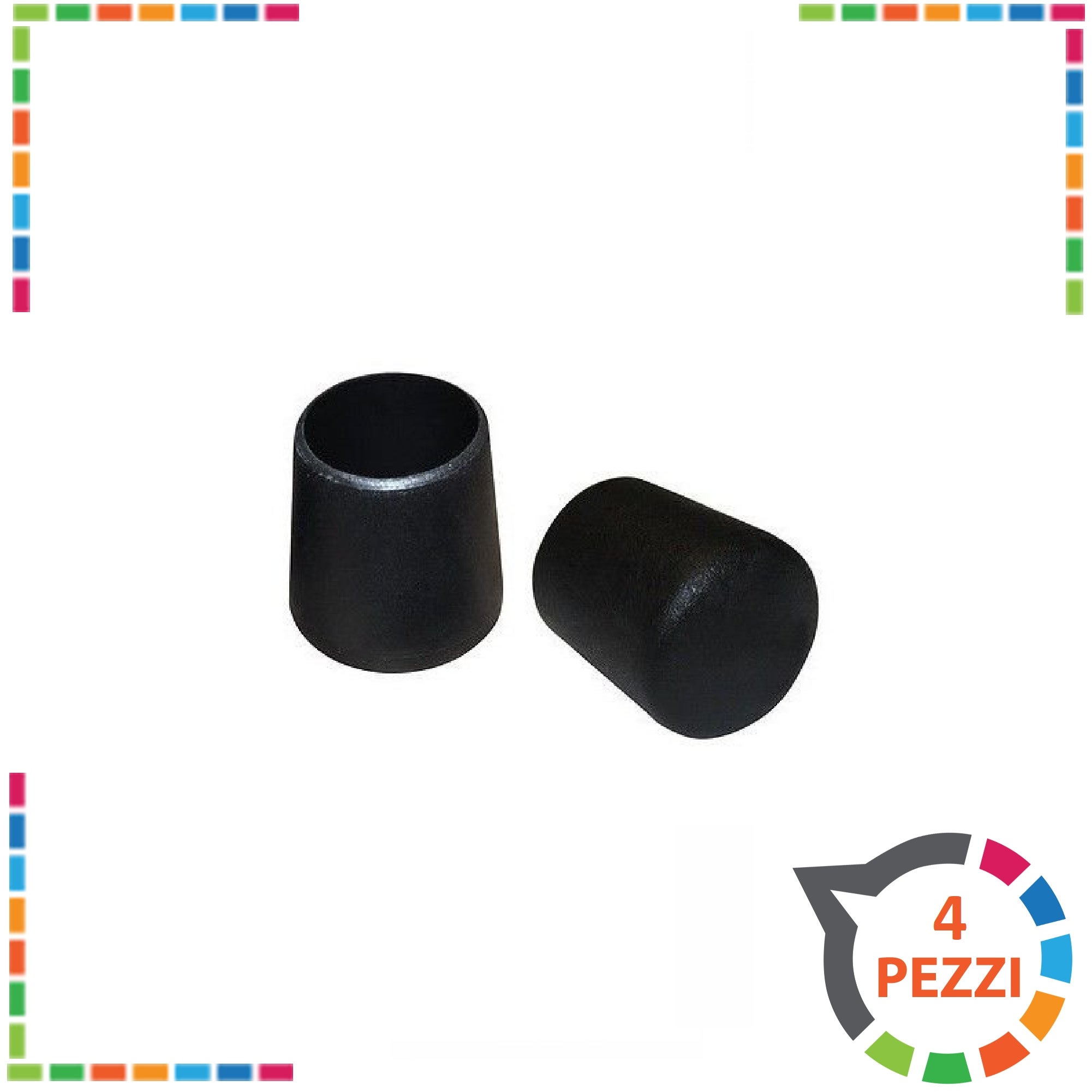 30pz 14mm inserto tubo sedia tappo gamba nera tonda TUBI PLASTICA