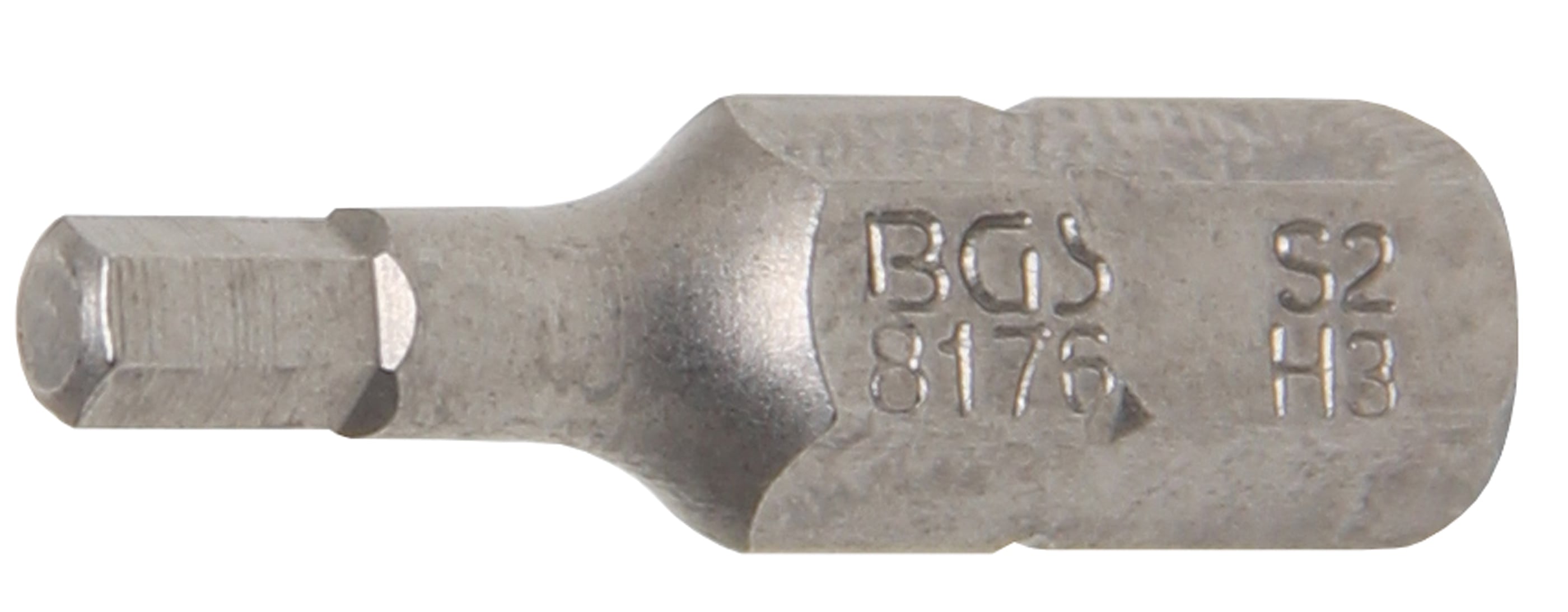 BGS Końcówka do bitów na sześciokąt zewnętrzny 6,3 mm (1/4") na sześciokąt wewnętrzny 3 mm - 8176