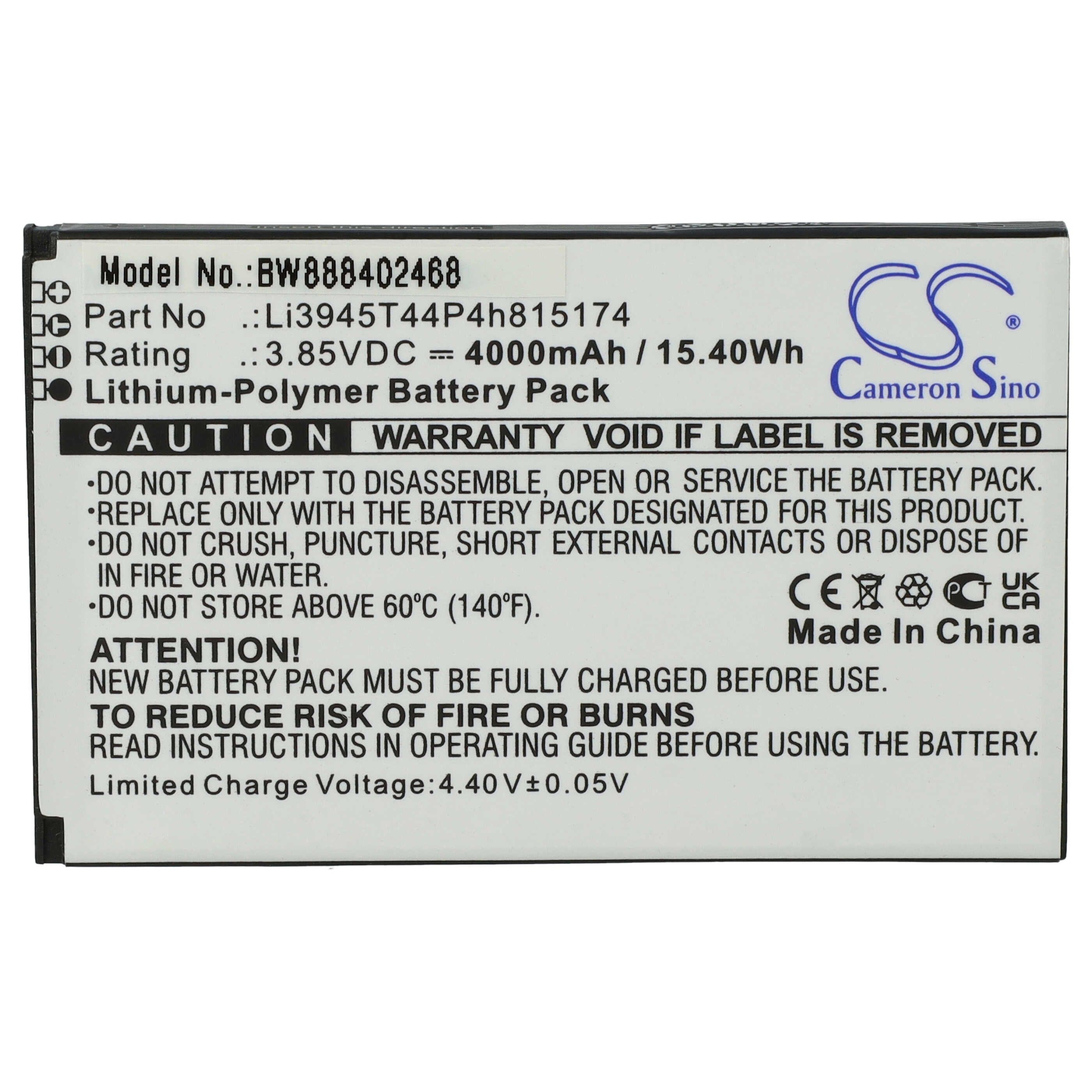 Vhbw Batteria Compatibile Con Vodafone R212 Hotspot Modem Router Portatile 2500mah 3 7v Li Poly 84059268