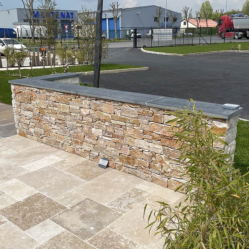 Parement Quartzite - dorado extrarustique - PIERRE ET PARQUET - 3