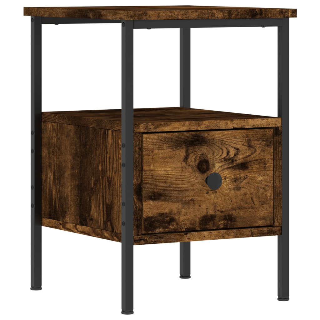 Maison Exclusive - Table de chevet chêne fumé 34x36x50 cm bois d'ingénierie - 2