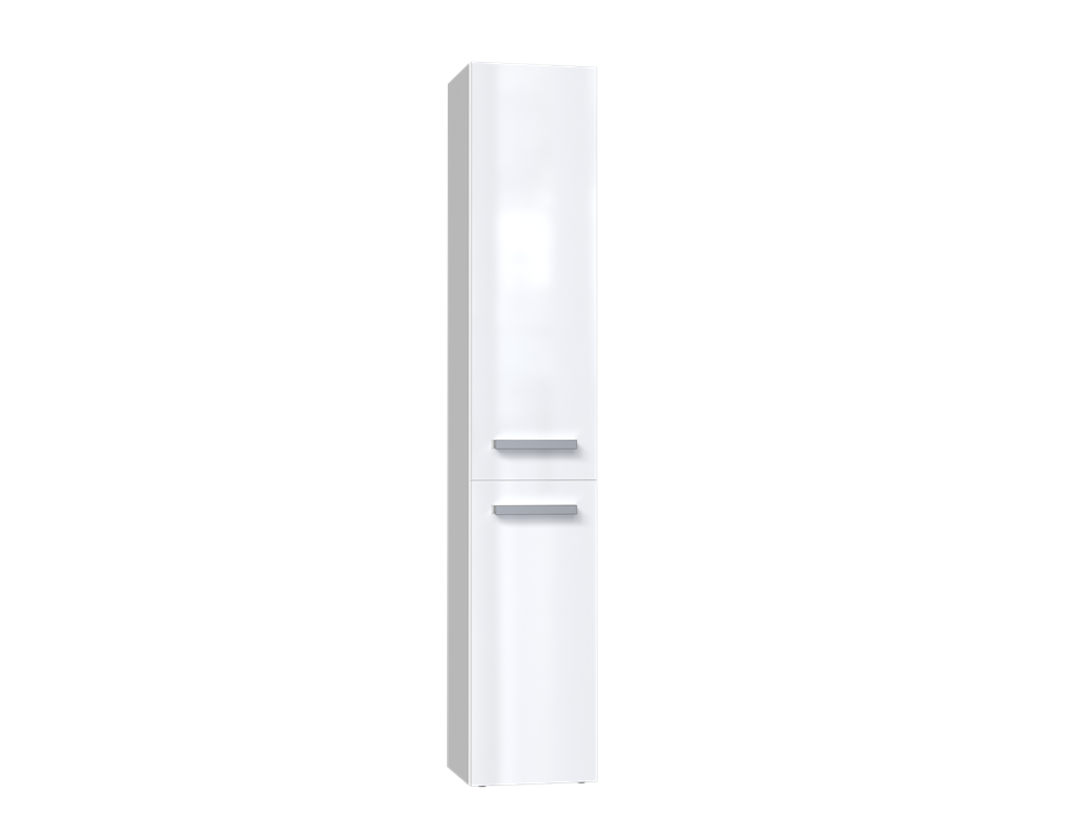 Bathroom cabinet NEL IV 31x30x174 cm white glossy