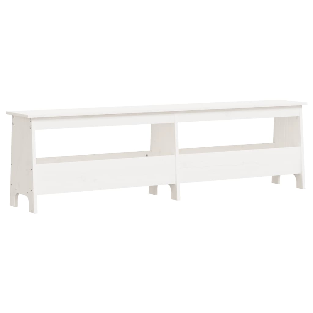 Cortesi Home Zio Panca Da Ingresso In Metallo | Stile Contemporaneo, Rivestimento Vinile Bianco, 2 Posti, 79 Cm - 3
