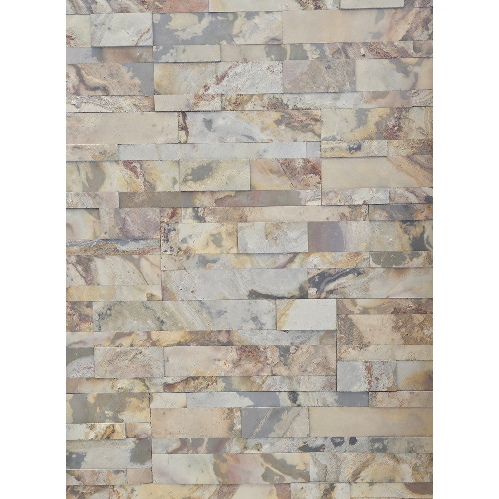 Parement feuille de pierre adhésive Indian Autumn - 60x15 cm - 5
