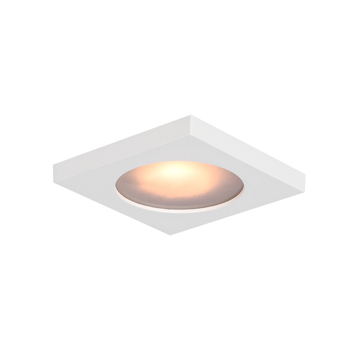 Oprawa sufitowa wpuszczana oczko Antar biała matowa 1xGU10x10W kwadratowa IP44 wym: 7 x 8 x 8 cm aluminium Italux