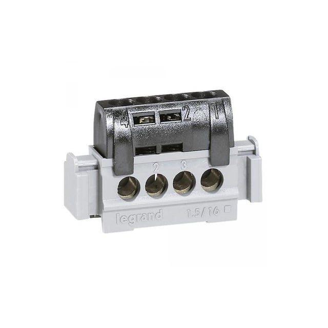 Bornier de répartition isolé IP2X - Phase - 4x16mm²