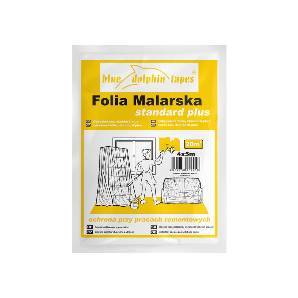 Folia malarska, Blue Dolphin, Standard plus 4m x 5m