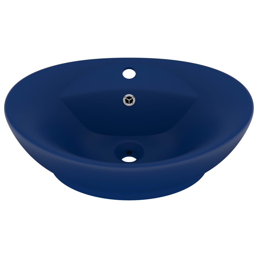 Lavabo De Ba O Moderno Lavabo Lujoso Con Rebosadero Cer Mica Azul