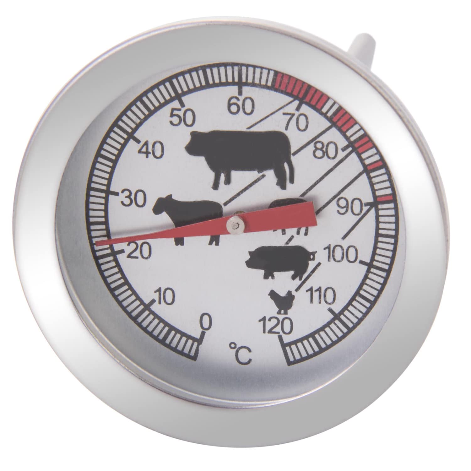 Oven Thermometer Cooker Temperature Stainless Steel - Foto 3
