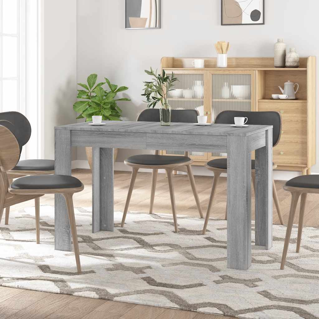 Vidaxl Mesa De Comedor Granada Rectangular 76X120x60 Cm Gris , Leroy Merlin