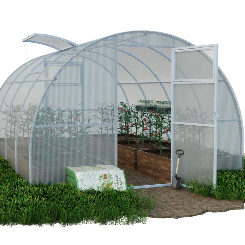 Szklarnia z poliwęglanu Tunel ogrodowy 3x6 m profile 20x40 poliwęglan 5mm