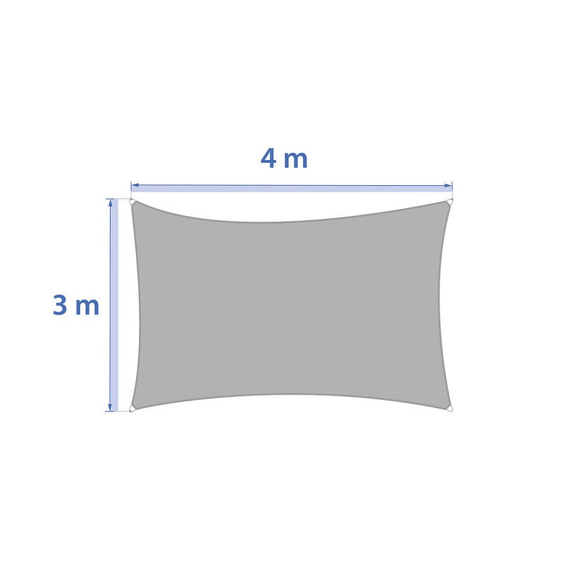 Voile d'ombrage rectangulaire 