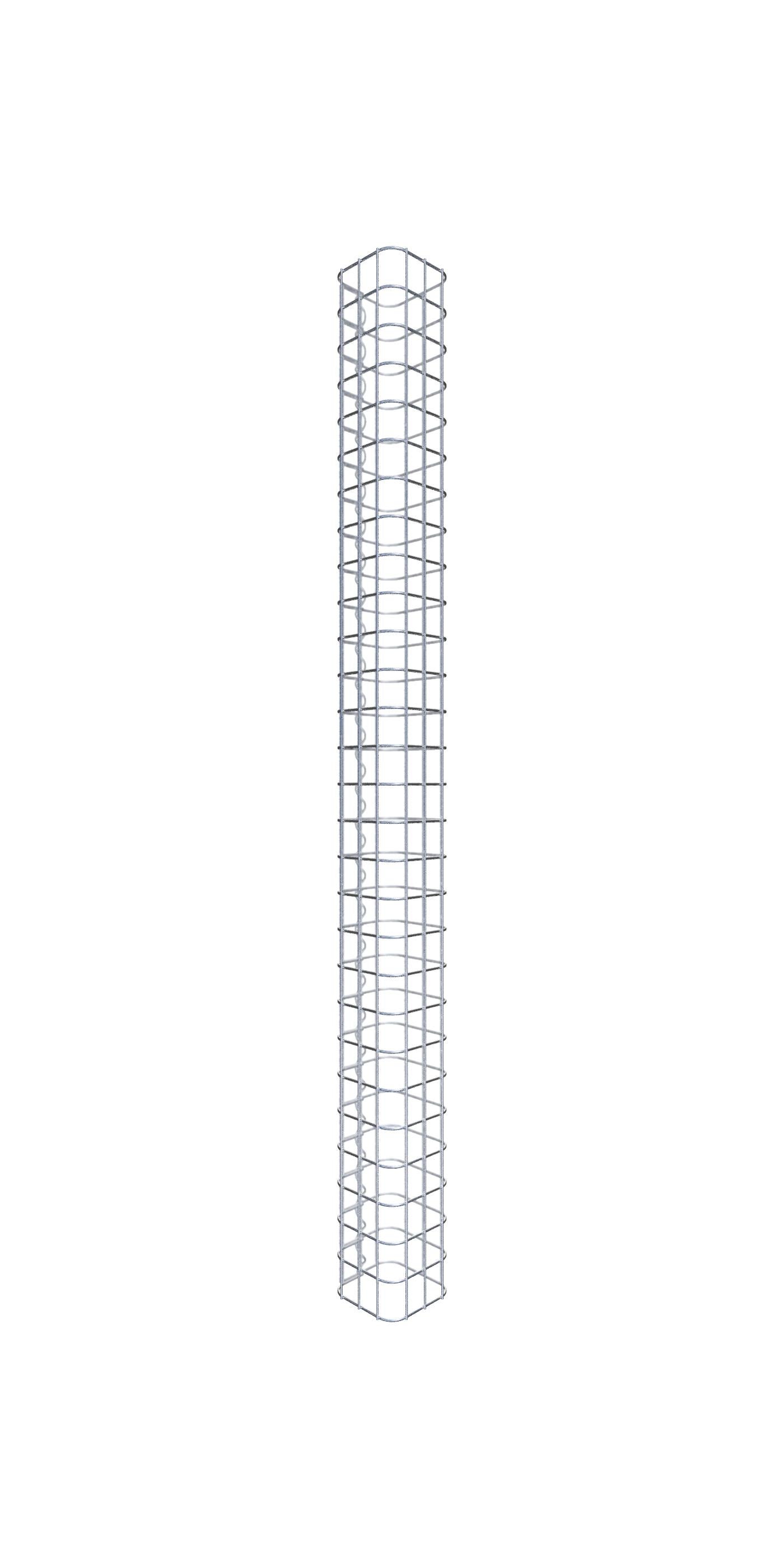 Kolumna gabionowa 17 x 17 cm, kwadrat MW 5 x 5 cm - Wysokość: 1,40 m
