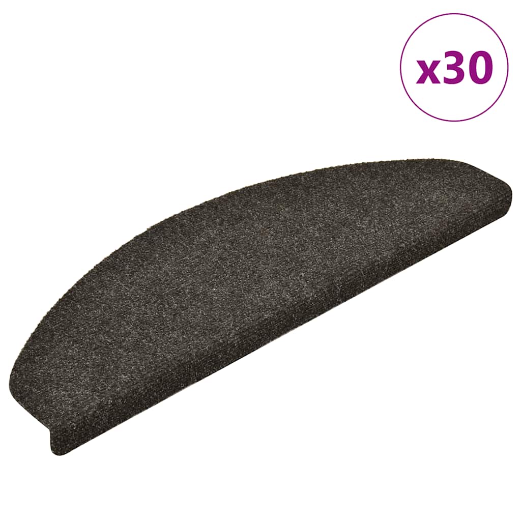 Tapis d'escalier autocollant 30 pcs | Paillasson d'escalier | Tapis de marche anthracite 65x21x4 cm CFW977119 - 2