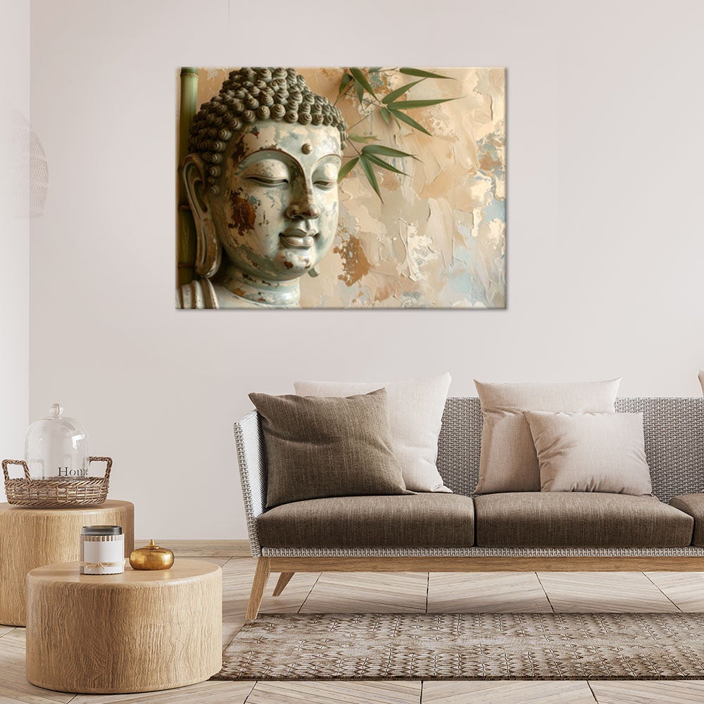 Obraz do salonu sypialni biura, Harmonia Budda Zen Spa imitacja farby 90x60 - 2